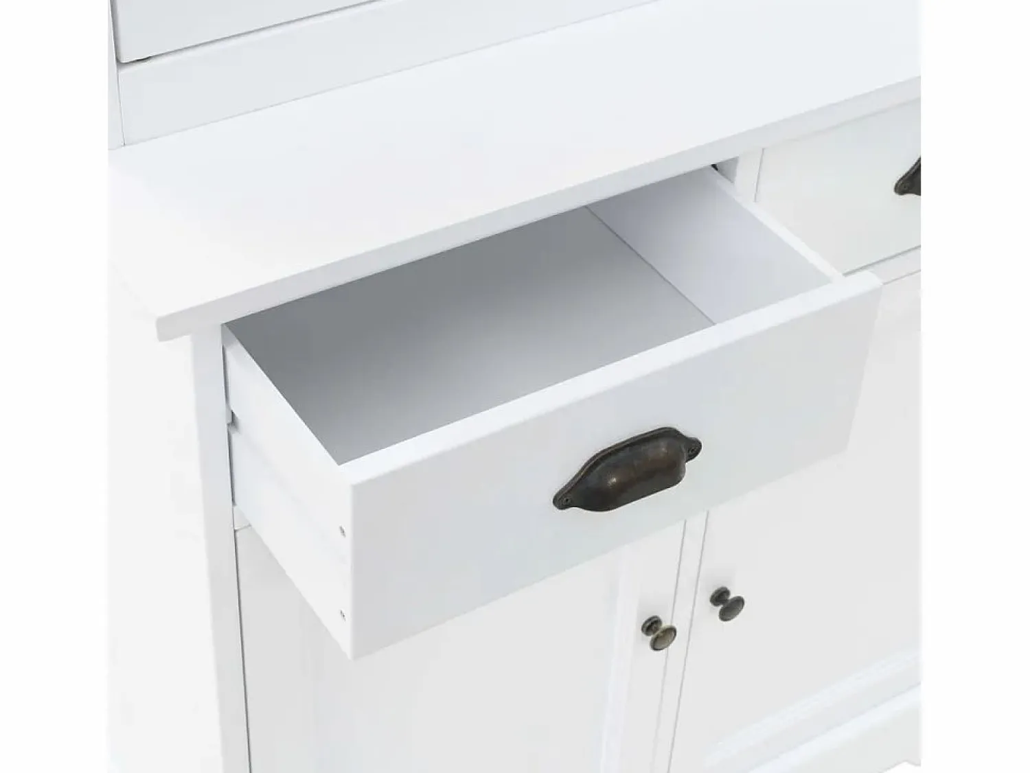 vidaxl Aparador galés con 4 puertas MDF y madera de pino 80x40x180 cm