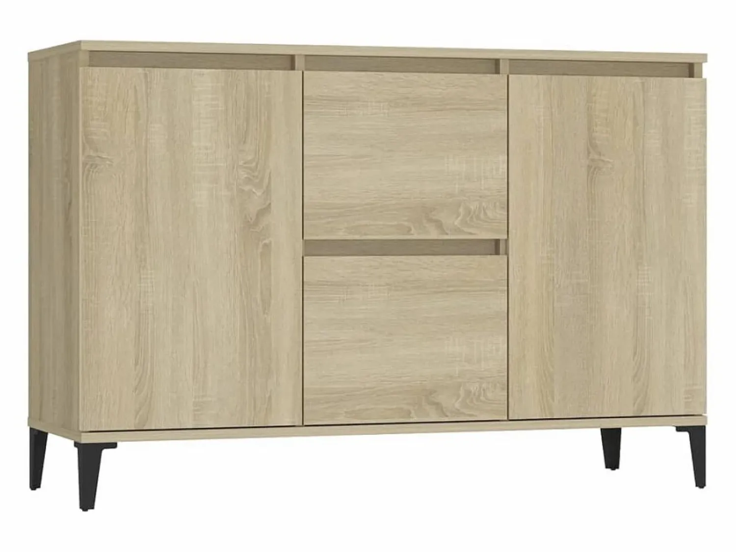 Discount Aparador madera contrachapada color roble Sonoma 102x35x70 cm Aparador