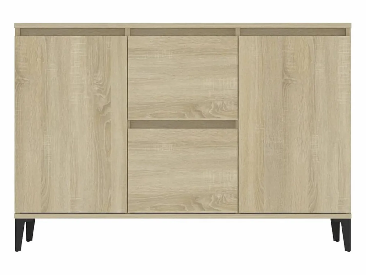 Discount Aparador madera contrachapada color roble Sonoma 102x35x70 cm Aparador