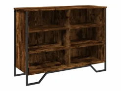 Clearance Aparador madera de ingeniería roble ahumado 101x35,5x74,5 cm Aparador