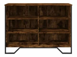 Clearance Aparador madera de ingeniería roble ahumado 101x35,5x74,5 cm Aparador