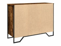 Clearance Aparador madera de ingeniería roble ahumado 101x35,5x74,5 cm Aparador