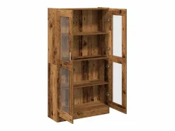 vidaxl Aparador madera ingeniería madera envejecida 82,5x30,5x150 cm