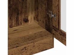 vidaxl Aparador madera ingeniería madera envejecida 82,5x30,5x185 cm