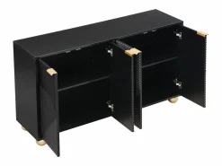 Sale ModernLuxe Aparador moderno - 2 puertas con estantes ajustables - Negro