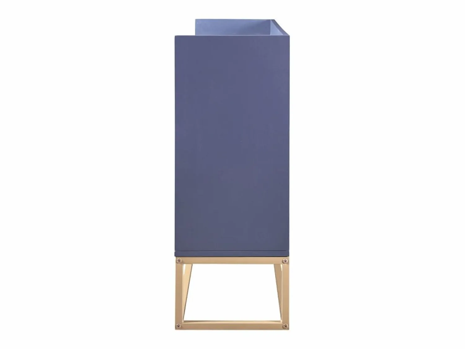 Outlet Aparador Moderno 120 x 30 x 80 cm - Aparador Estilo Minimalista con 4 Puertas para Comedor, Salón, Cocina - Marino Azul