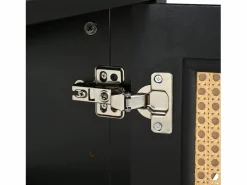 Clearance Aparador moderno con estantes ajustables - puertas de ratán - MDF - Aparador