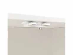 Merax Aparador moderno para comedor y salón - 120 x 35 x 71 cm - con 4 puertas + estante ajustable - MDF + metal -