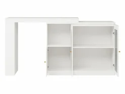 ModernLuxe Aparador, Mueble bar giratorio de MDF - gran espacio de almacenamiento - estilo contemporáneo -