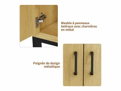 Clearance Aparador, mueble de cocina de 4 puertas, para entrada, salón, cocina, dormitorio, 160 x 35 x 80 cm Aparador