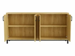 Clearance Aparador, mueble de cocina de 4 puertas, para entrada, salón, cocina, dormitorio, 160 x 35 x 80 cm Aparador
