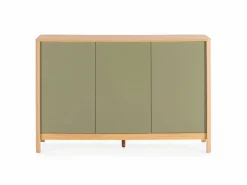 Clearance VS Venta-stock Aparador Nassau 3 puertas efecto Roble/ Verde