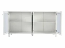 Hauss Spole Aparador 160x40x84cm con 4 puertas con espejo, cuerpo lacado en
