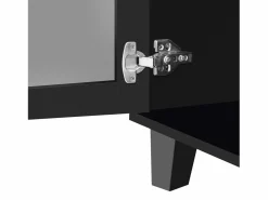 Hauss Spole Aparador 160x40x84cm con 4 puertas con espejo, cuerpo lacado en