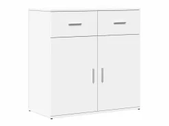 New vidaxl Aparadores 2 unidades madera de ingeniería 79x38x80 cm Blanco