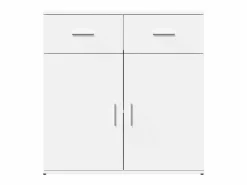 New vidaxl Aparadores 2 unidades madera de ingeniería 79x38x80 cm Blanco