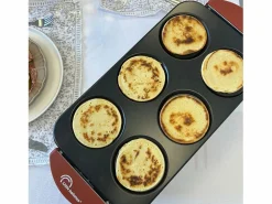 Little Balance Aparato Multifuncional para Raclette 8 Personas con 6 Zonas para Pizzas y Crepes, 1600W, Recubrimiento Antiadherente Sin PFAS
