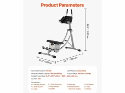 Online Aparato para Abdominales SucceBuy, Aparato de Entrenamiento para Abdominales, Entrenador Básico y de Abdominales para Mujeres, Acero al Carbono Aparato De Musculación