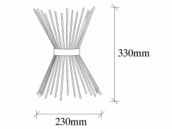 Sale Aplique de metal - lámpara Alt. 33 cm - - KIRPI Aplique Para Pared