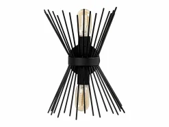 New OZAIA Aplique de metal - lámpara Alt. 33 cm - - KIRPI Negro