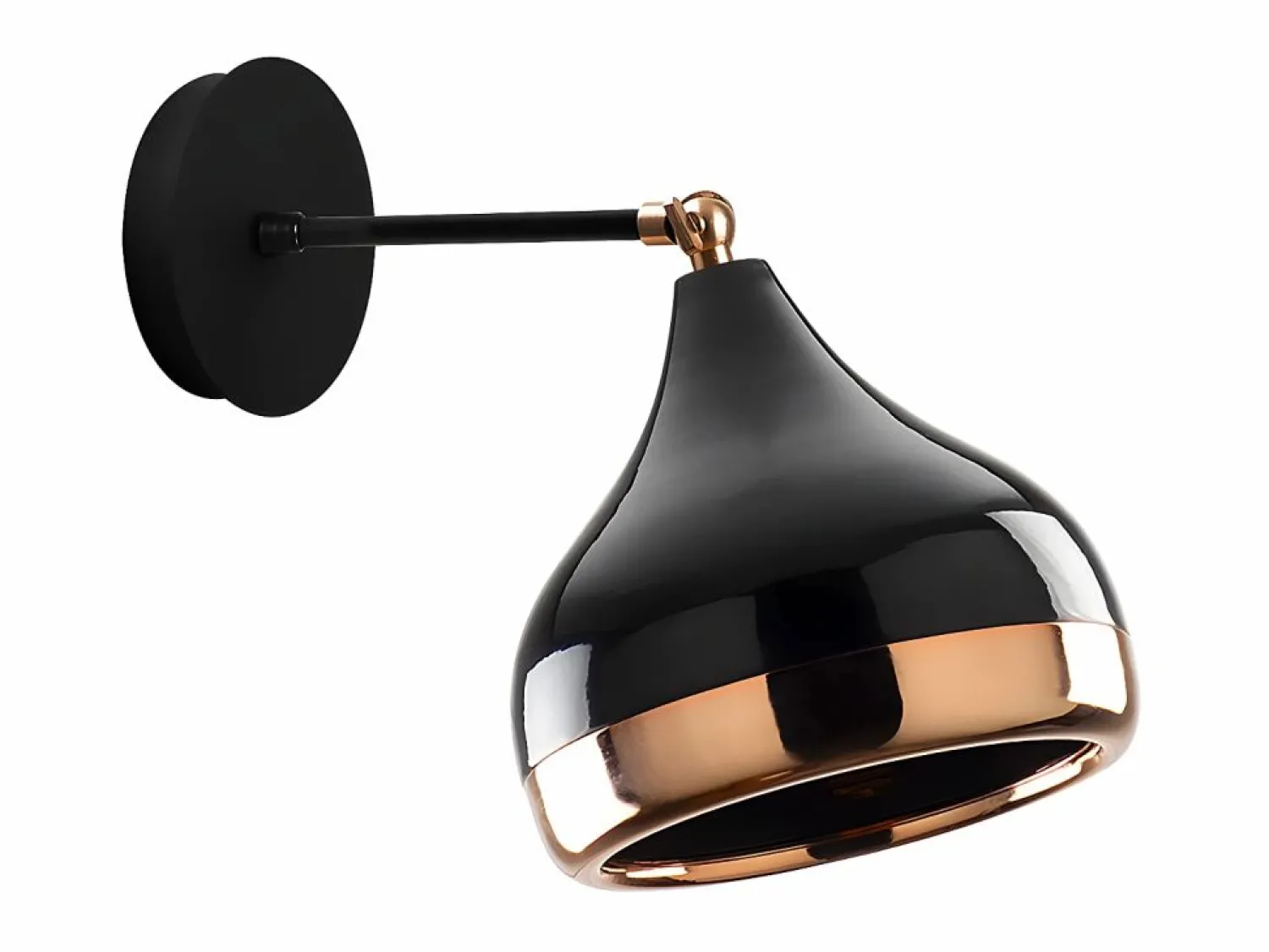 Online OZAIA Aplique de metal a pantalla orientable YILDO - D. 17 x Alt. 28 cm - y cobre Negro