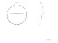 Ledkia Aplique de Pared Exterior LED 3W CCT Seleccionable Superficie Circular Jade