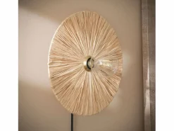 Ledkia Aplique de Pared Rafia Kanga Natural