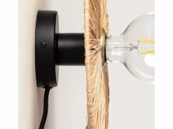 Ledkia Aplique de Pared Rafia Kanga Natural