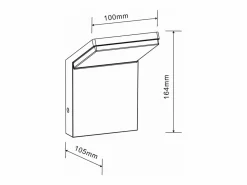 Aplique LED de pared IP54 de 9 W, , 2200 K/2700 K/3000 K, encendido/apagado, sin sensor