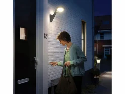 Best Aplique LED solar de pared 1000 lm Twilight + PIR Iluminación Exterior|Energía Solar