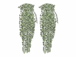 New Arbustos de hiedra artificial 4 piezas abigarradas 90 cm Planta Artificial