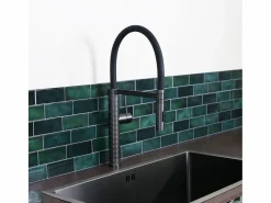 Essebagno Architek mezclador de fregadero con alcachofa de ducha móvil gun metal