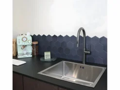 Sale Essebagno Architek mezclador de fregadero con rociador extraíble cobre cepillado Gris