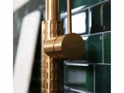 Essebagno Architek mezclador de fregadero con rociador extraíble cobre cepillado