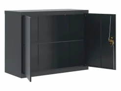 Archivador antracita 90x40x70 cm acero Armario Oficina