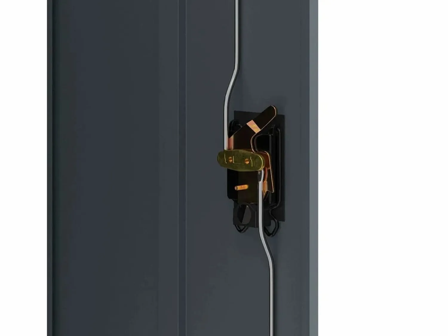 Clearance Archivador antracita 90x40x140 cm acero Armario Oficina