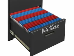 Outlet Archivador Antracita 46x62x102,5 cm Acero Armario Oficina