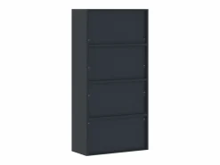 Archivador antracita 90x40x180 cm Acero