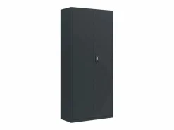 Hot Archivador antracita 90x40x200 cm Acero Marru00f3n