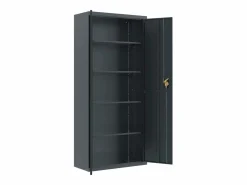 Hot Archivador antracita 90x40x200 cm Acero Marru00f3n