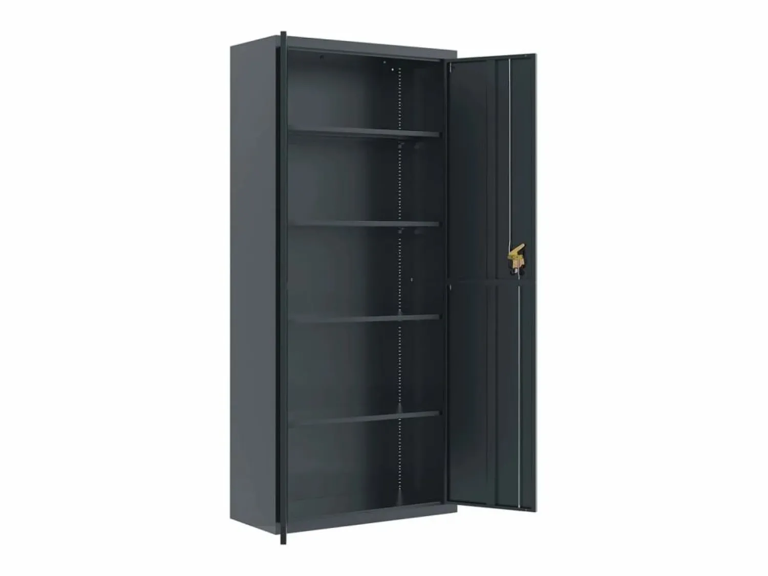 Hot Archivador antracita 90x40x200 cm Acero Marru00f3n