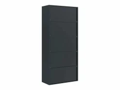 Hot Archivador antracita 90x40x200 cm Acero Marru00f3n