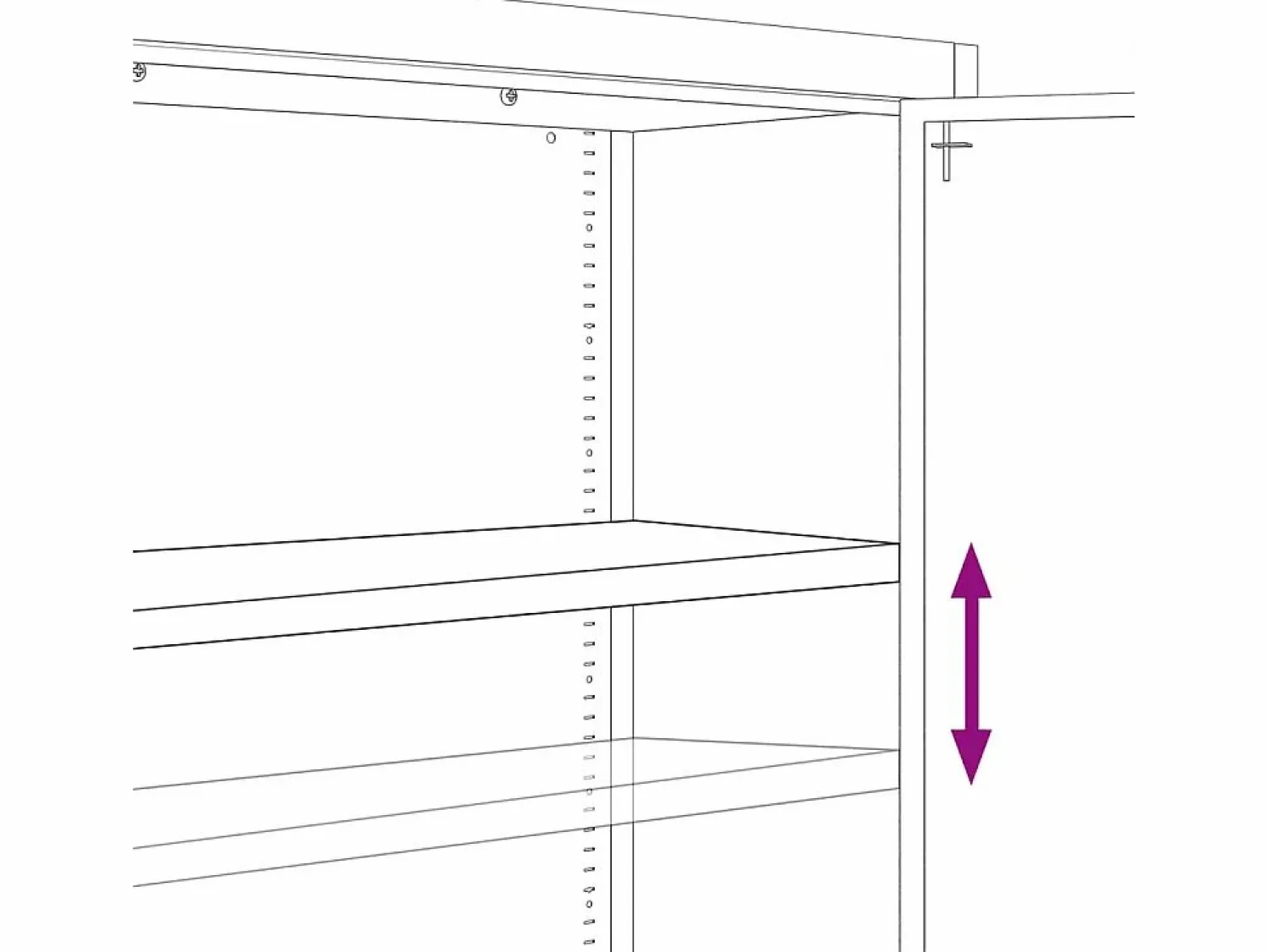 Hot Archivador antracita 90x40x200 cm Acero Marru00f3n