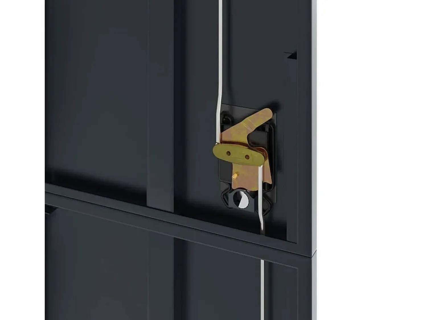 Hot Archivador antracita 90x40x200 cm Acero Marru00f3n