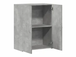 Clearance Archivador de madera de ingeniería de color hormigón Gris