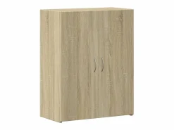 Clearance Archivador de madera de ingeniería de roble Sonoma Marru00f3n
