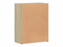 Clearance Archivador de madera de ingeniería de roble Sonoma Marru00f3n