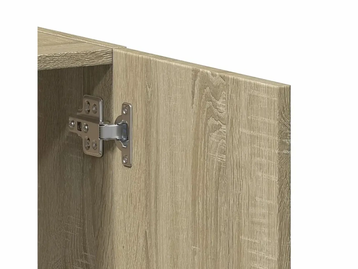 Clearance Archivador de madera de ingeniería de roble Sonoma Marru00f3n