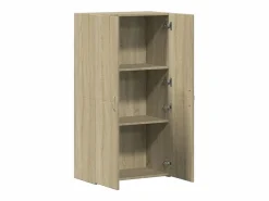 Archivador de roble Sonoma 60x32x115 cm madera de ingeniería