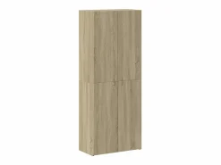 Archivador de roble Sonoma 60x32x153 cm madera de ingeniería Marru00f3n